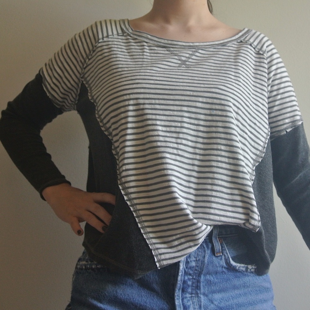 Hem & Thread Striped Sweater